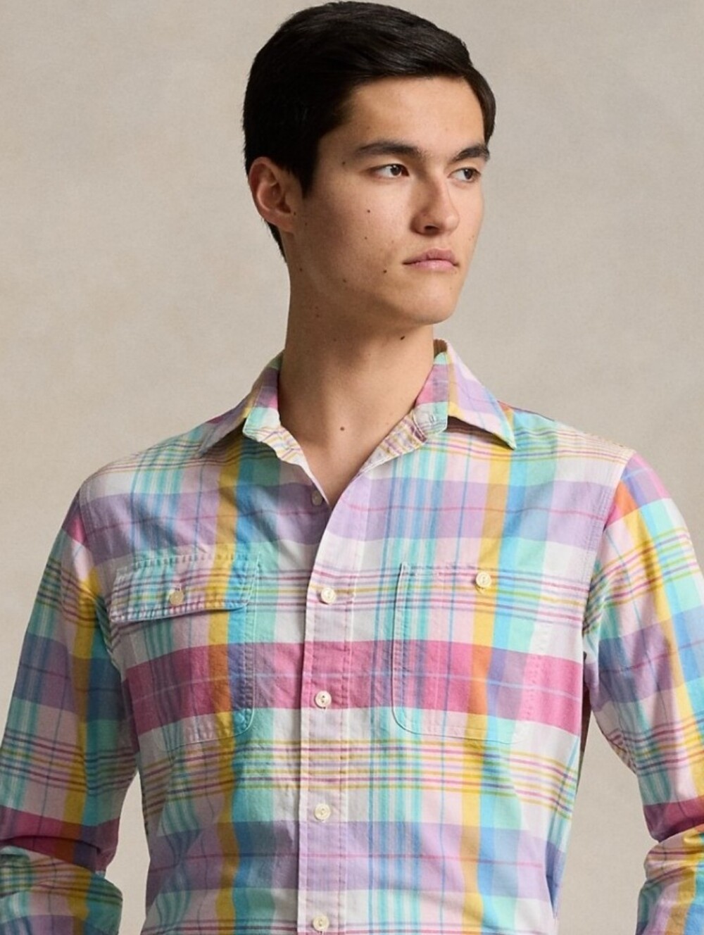 Polo Ralph Lauren Men's Classic-Fit Oxford Shirt - Pink/Seafoam Multi NWT SIZE M